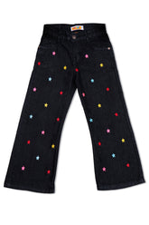 Wide-Leg Jeans for Girls sporting Star